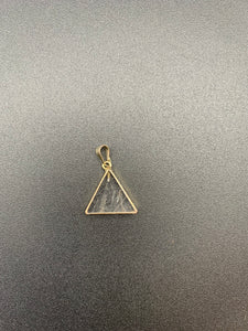 Brazilian Clear Quartz Triangle Charm