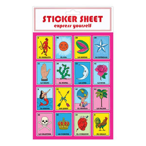 Lotería / Mexican Bingo Sticker Sheet