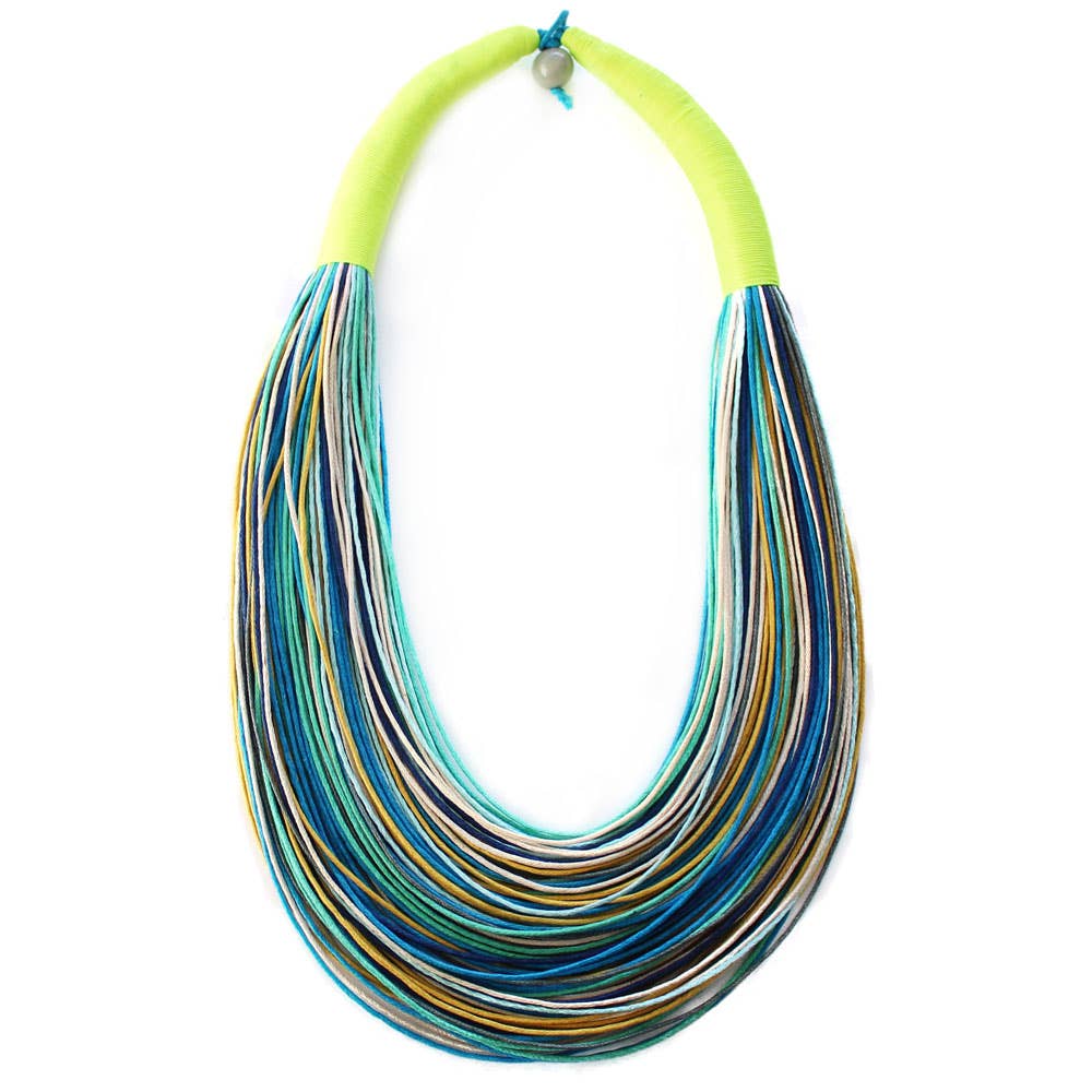 Strands Cotton Necklace Handmade Fairtrade Lightweight
