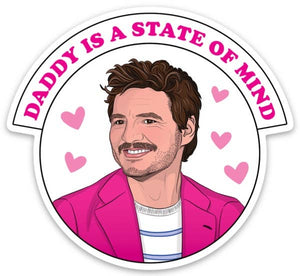 Pedro Pascal Daddy Die Cut Sticker