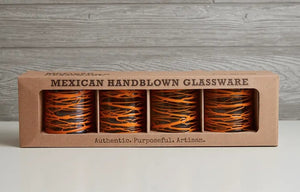 Mexican Handblown Glass Set