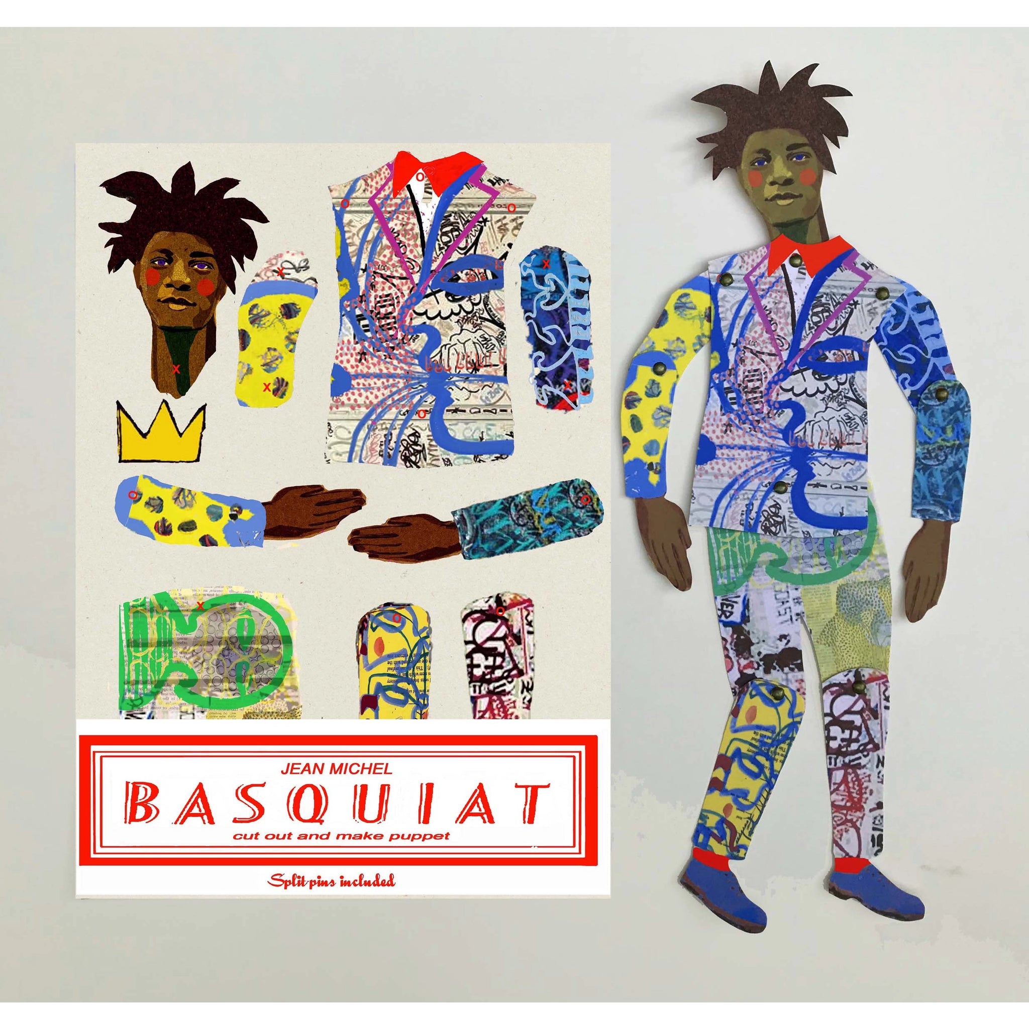 Basquiat Make and Cut Puppet