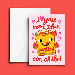 Papitas Greeting Card