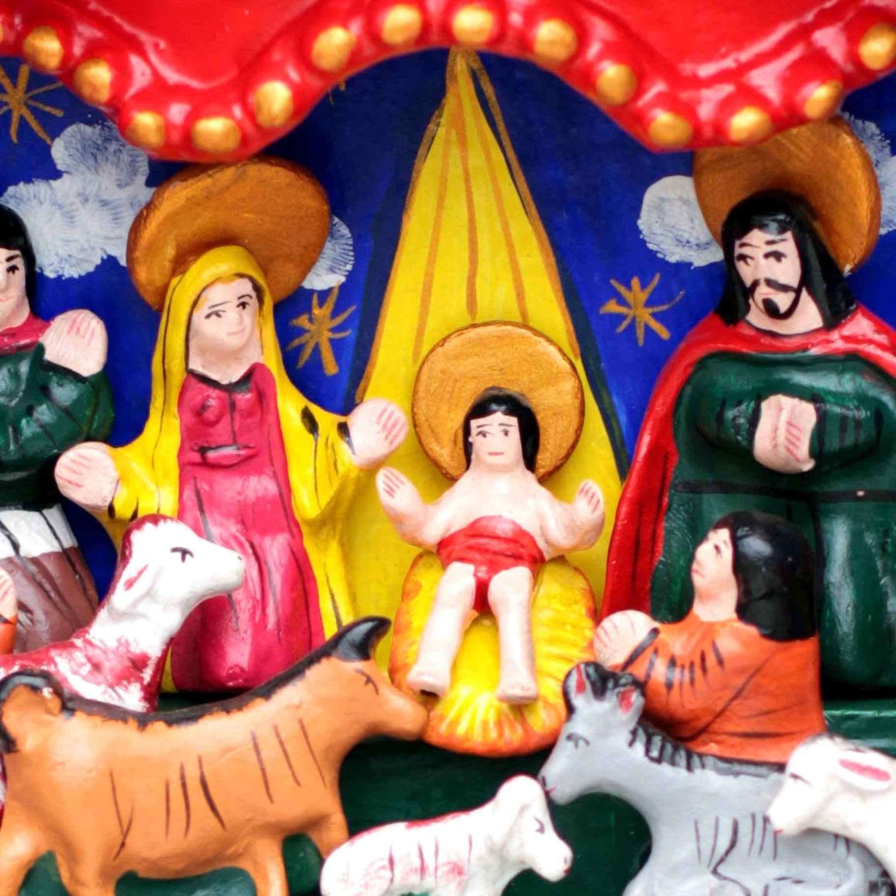 Peruvian Great Day Nativity Scene